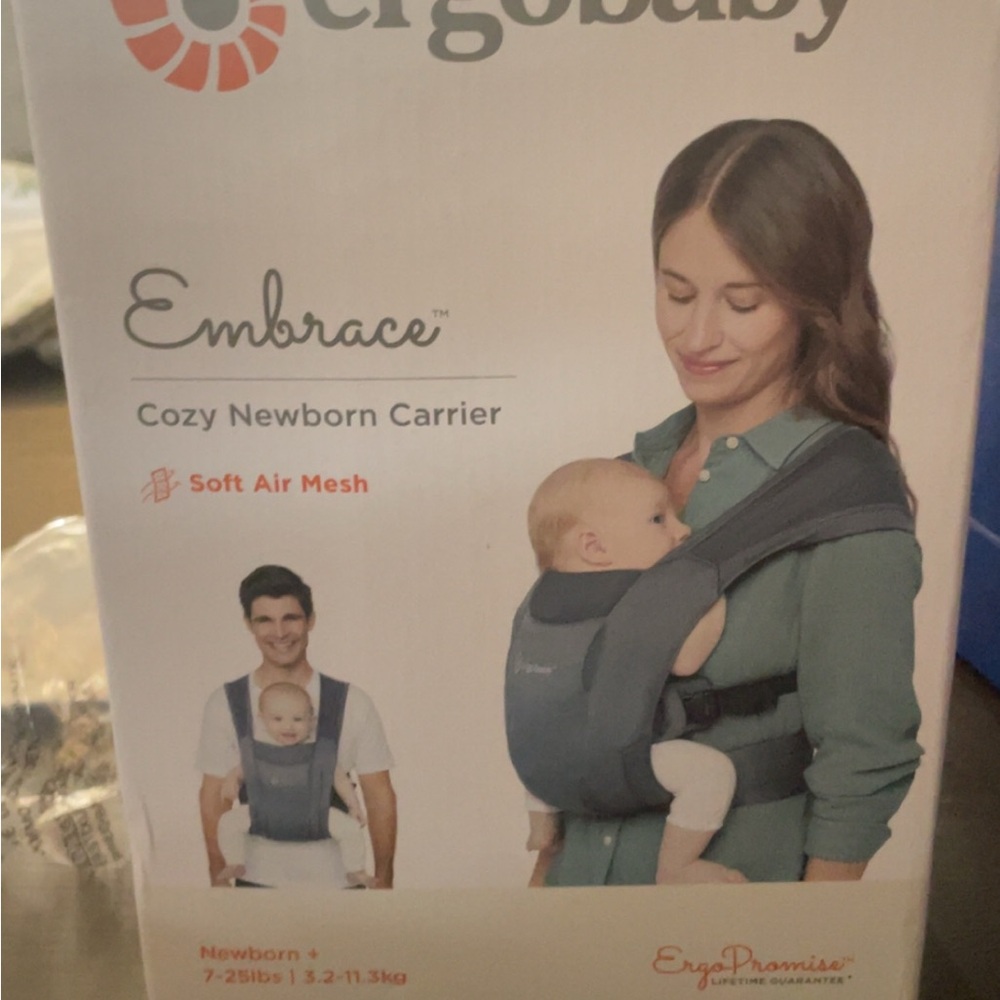 Ergobaby Embrace Soft Air Mesh Carrier in Gray
